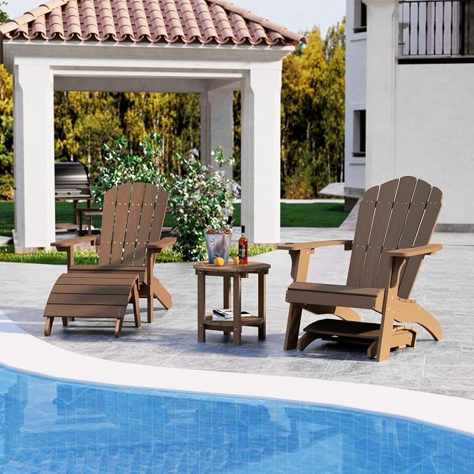 YEFU Adirondack Ottoman, Patio Foot Rest, Adirondack Foot Rest - Image 3