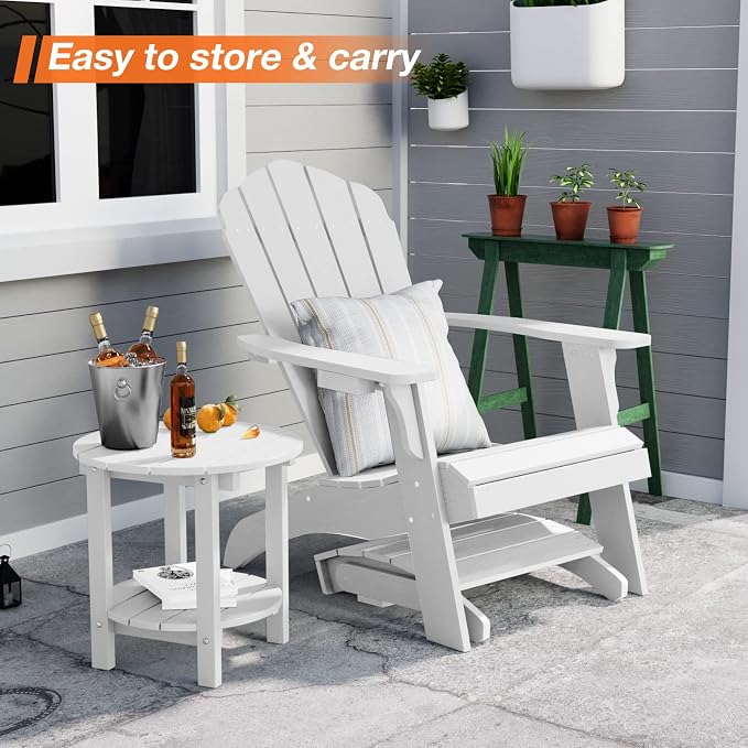 YEFU Adirondack Ottoman, Patio Foot Rest, Adirondack Foot Rest, Folding - Image 7