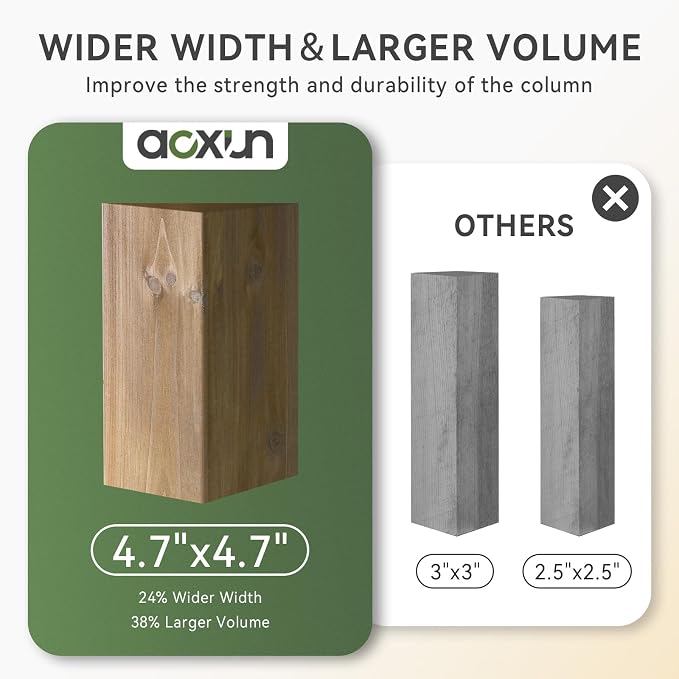Aoxun 10' x 12' Outdoor Wood Gazebo - Image 3