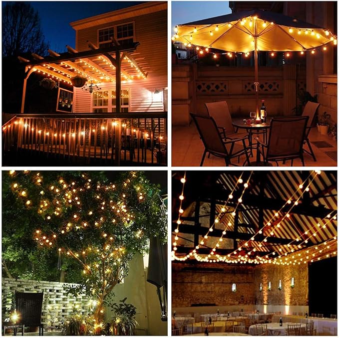 Metaku Globe String Lights Fairy Lights Battery Operated 16.4ft 50LED String - Image 6
