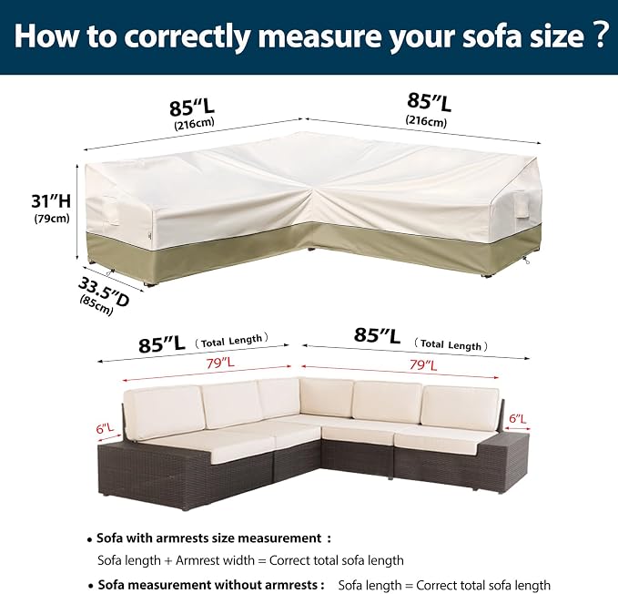 Outdoor Sectional Patio Furniture Covers - Image 2