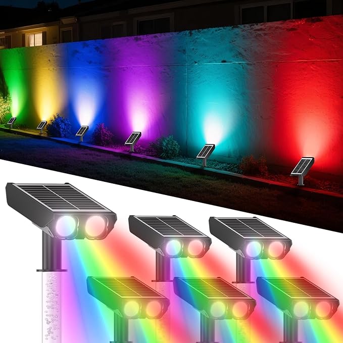 RGB Solar Spot Lights Outdoor by Unknown