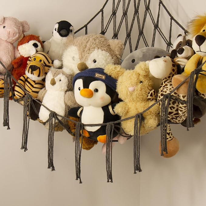 Stuffed Animals Hammock Net Corner-Hanging Stuff Animal Toy Storage Organizer - Image 6