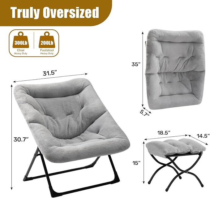 HollyHOME X-Large Saucer Chair - Image 3