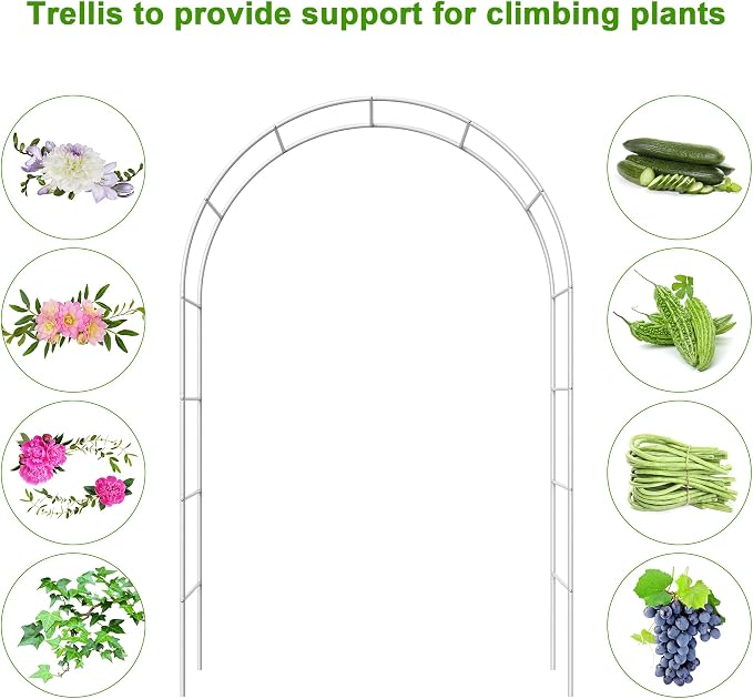 Metal Garden Arch Trellis Arbor, Wedding Arch Stand - Image 5