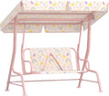 Qaba Kids Patio Swing, 2-Seater Outdoor Porch Swing Chair by Qaba