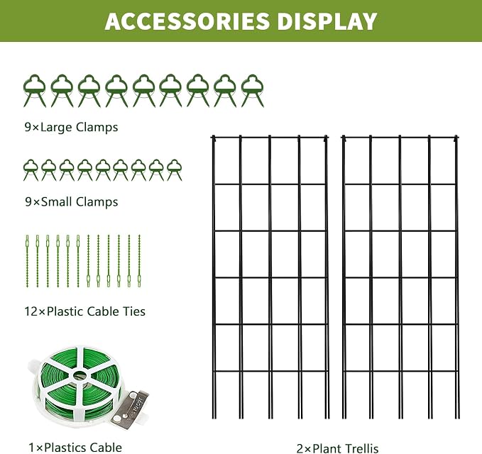 Cucumber Trellis 2 Pack, Foldable A-Frame Garden Trellis - Image 7