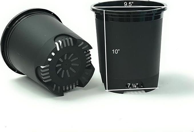3 Gallon Nursery Pot Plastic Planters - Image 2