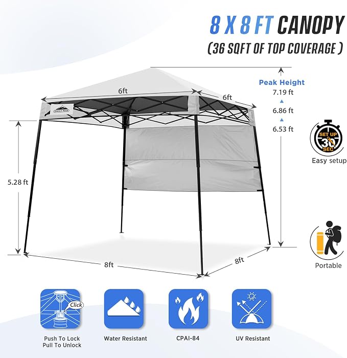 EAGLE PEAK 8x8 Pop Up Canopy Tent - Image 3