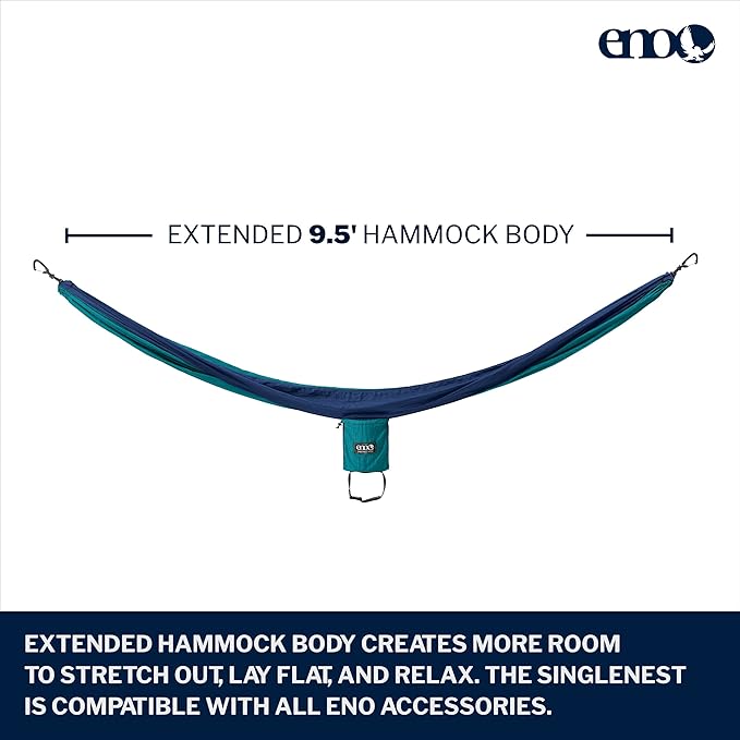 ENO, Eagles Nest Outfitters SingleNest Lightweight Camping Hammock - Image 2