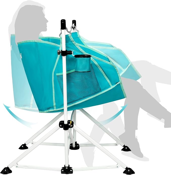 Portal Hammock Camping Chair Folding Rocking Chair Portable Swinging Chair - Image 8