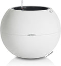 Lechuza Puro Color 50 White, Self-Watering Large Round Planter, D19.7 H15.4 in by LECHUZA