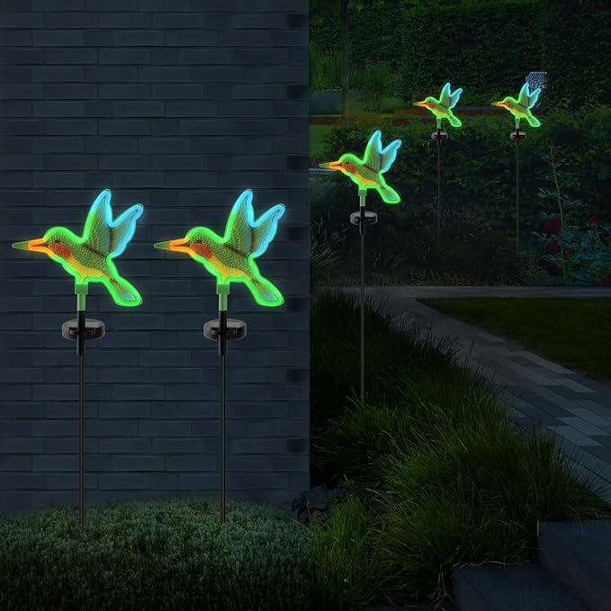 Solar Hummingbird Garden Lights, Halloween Outdoor Lights Decor, LED - Image 8
