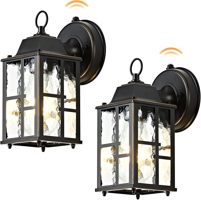 OKELI 2-Pack Dusk to Dawn Outdoor Wall Lights, Weatherproof Exterior Lighting - Image 8