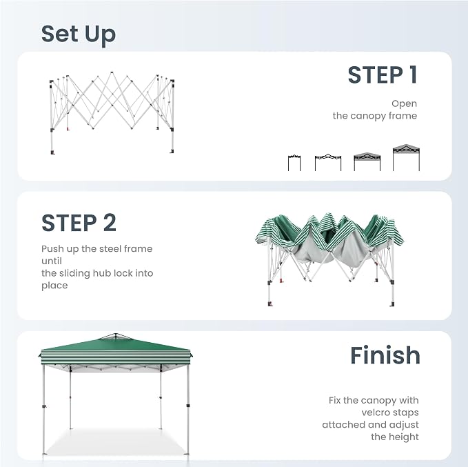 PHI VILLA Pop Up Canopy 10 10 Tents - Image 5