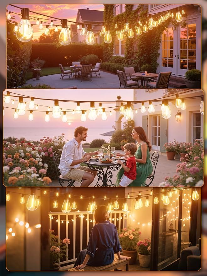 luckystyle 50FT LED Outdoor String Lights - Image 7