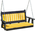 Poly Lumber Wood 4FT Mission Porch Swing Amish Craftsmandship Made in USA HDPE by Unknown