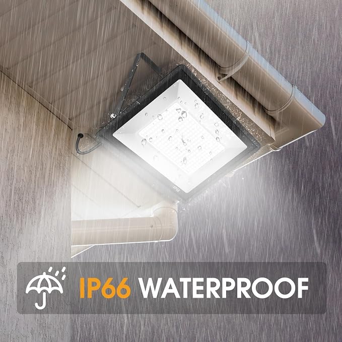 2 Pack 250W Led Flood Lights Outdoor, Super Bright 37000LM Security Lights - Image 2