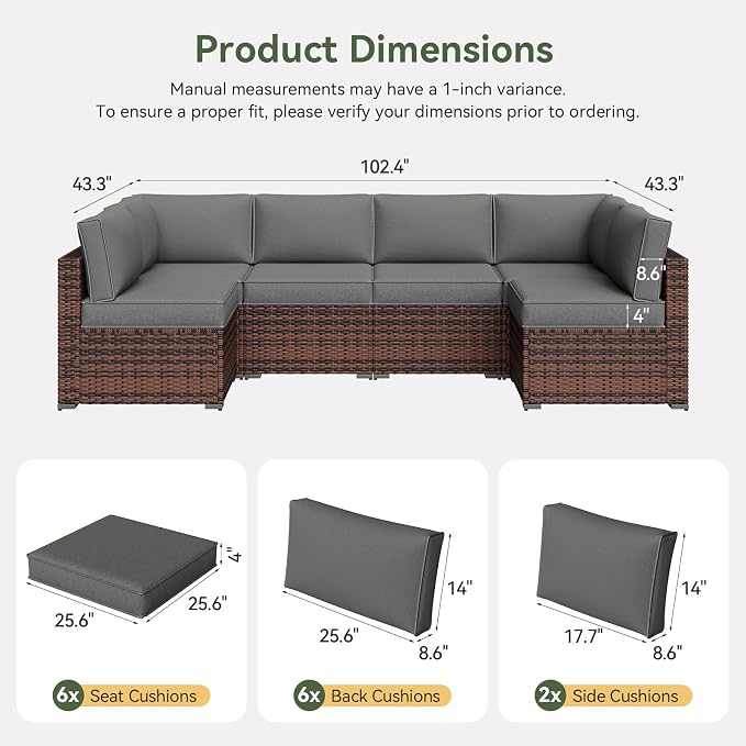 Aoxun Outdoor Replacement Cushions - Image 2