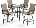 Sophia & William Outdoor Bar Set, Patio Bar Table and Chairs Set, Bar Height by SophiaWilliam