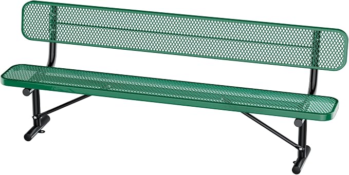 8FT/96INCH Heavy Duty Metal Park Bench by Unknown