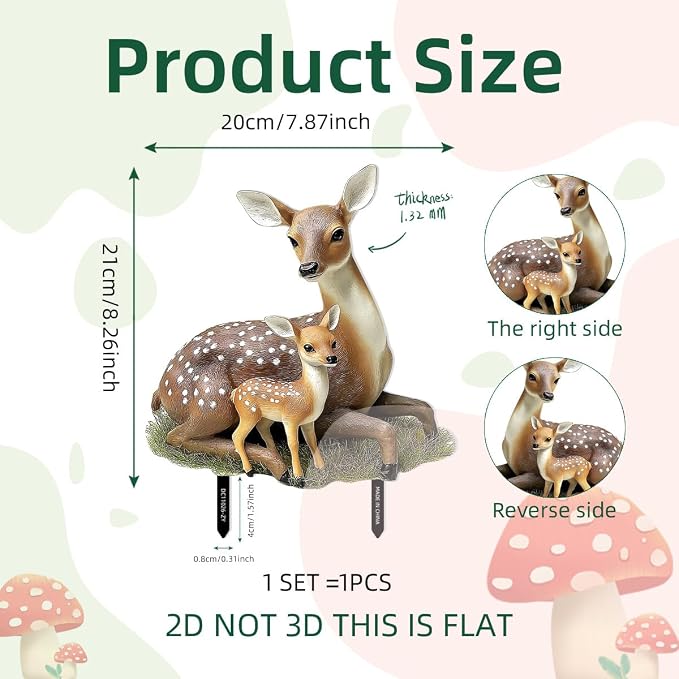 Fairy Garden Stake Decor, Acrylic 2D Garden Fairy Decoration, Fairy Garden - Image 8