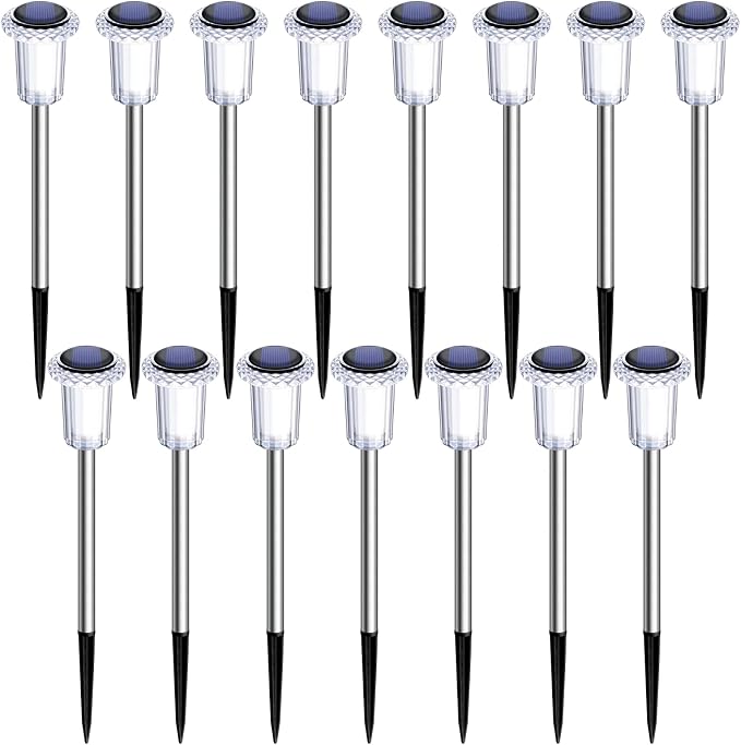 15 Pack Solar Pathway Lights Solar Lights Outdoor, Led Waterproof Yard Walkway - Image 8