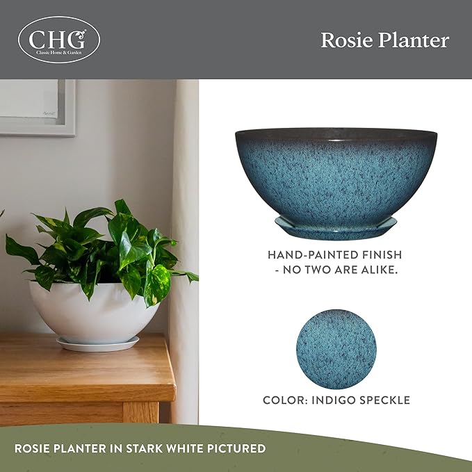 Classic Home and Garden Rosie Modern Planter w/Drainage - Image 2