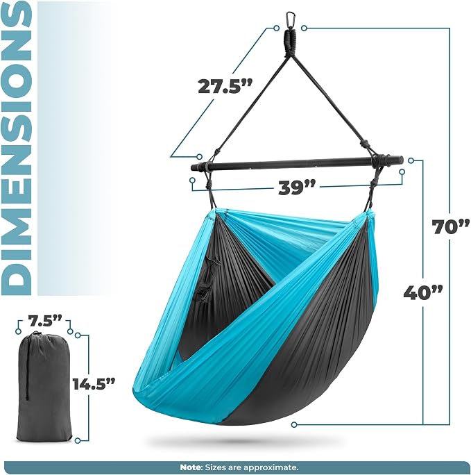 Sorbus Hanging Hammock Chair - Image 4