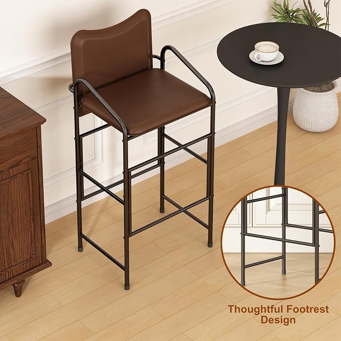 GILLAS Set of 2 Bar Stools - Image 6
