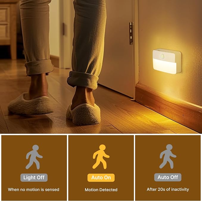 3 Pack Rechargeable Motion Sensor Stair Lights - Image 5