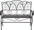Alpine Corporation 45" Long Outdoor Metal Classic Bench by AlpineCorporation