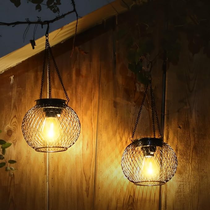 Solar Lantern Outdoor Waterproof, KagoLing Upgraded Hanging Solar Lights - Image 3