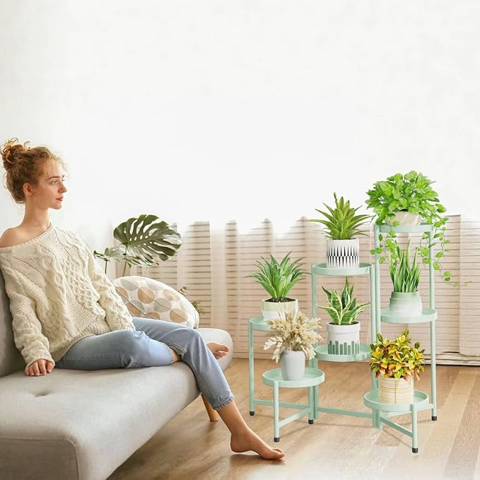 iDavosic.ly 7 Tier Large Plant Stand Indoor, 10 Inch Wide Tall Corner Metal - Image 7