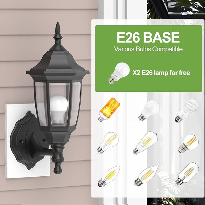 EMART Plastic Outdoor Wall Light Fixtures - Image 6