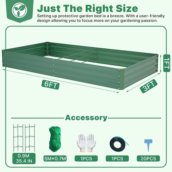 ONCEMORE Galvanized Raised Garden Bed - Image 2