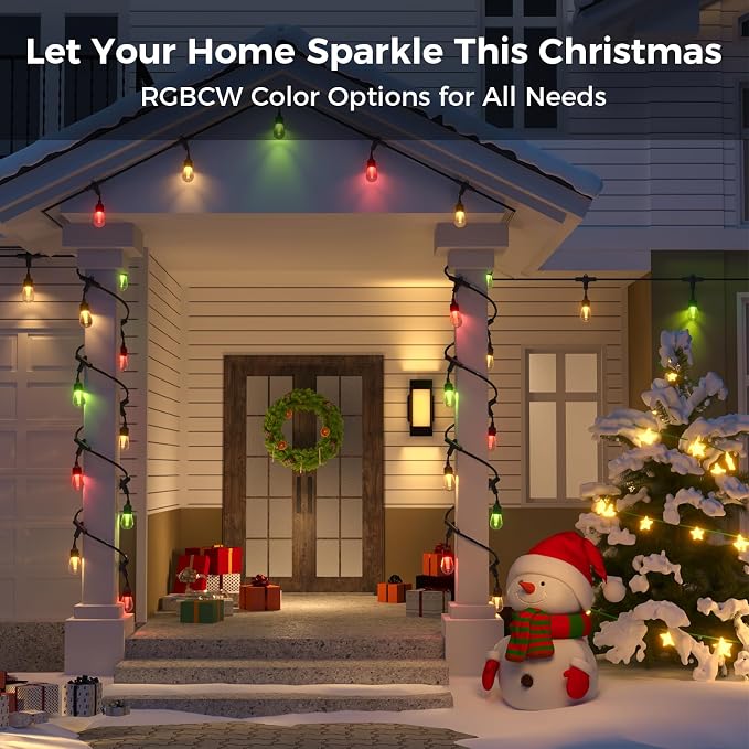 XMCOSY+ Outdoor Wall Lights, 2100LM Smart LED Porch Lights Outdoor, RGBCW - Image 2