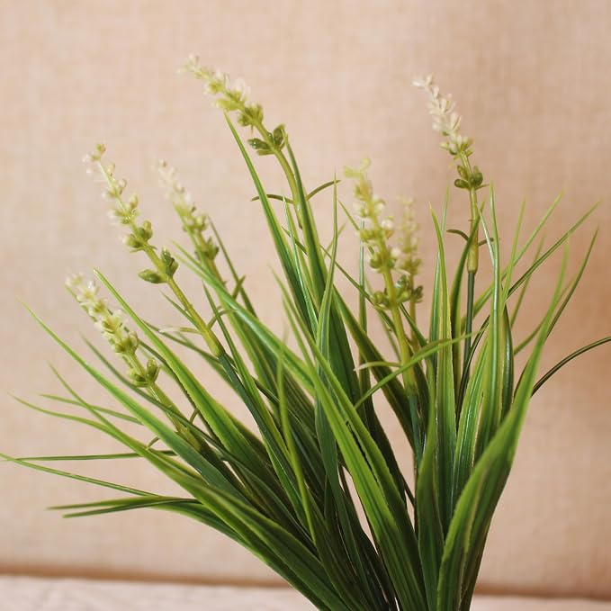 alyptus Outdoor Artificial Flowers 12 Bundles Plastic Plants Faux White Flower - Image 8