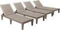 Devoko Outdoor Chaise Lounge Chair Set of 4 by DEVOKO