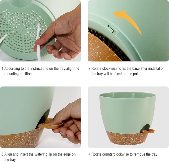 10/9/8 inch Self Watering Pots - Image 5