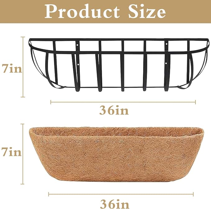 4pack 36-inch Window Sill Window Railing Planters - Image 7