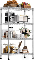 1000 lbs Storage Shelving 4-Tier Utility Shelving Unit Steel Organizer Wire Rack by MEIGAOPLASTICANDMETALHKCOLIMITED