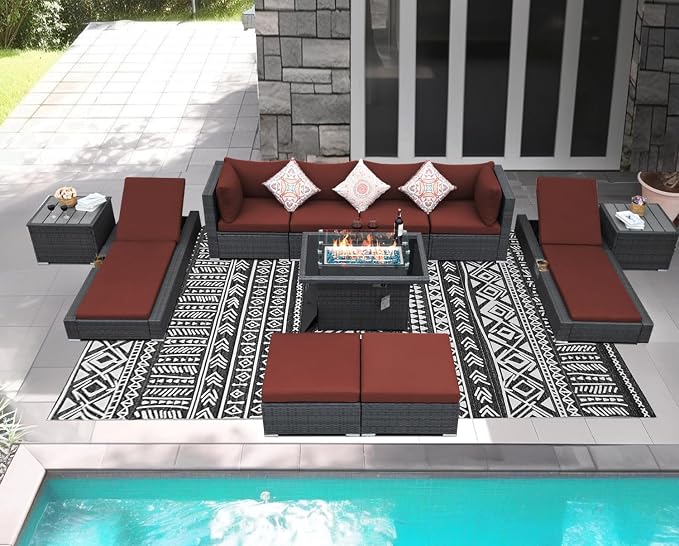NICESOUL 11 Piece Sectional Outdoor Set - Image 2