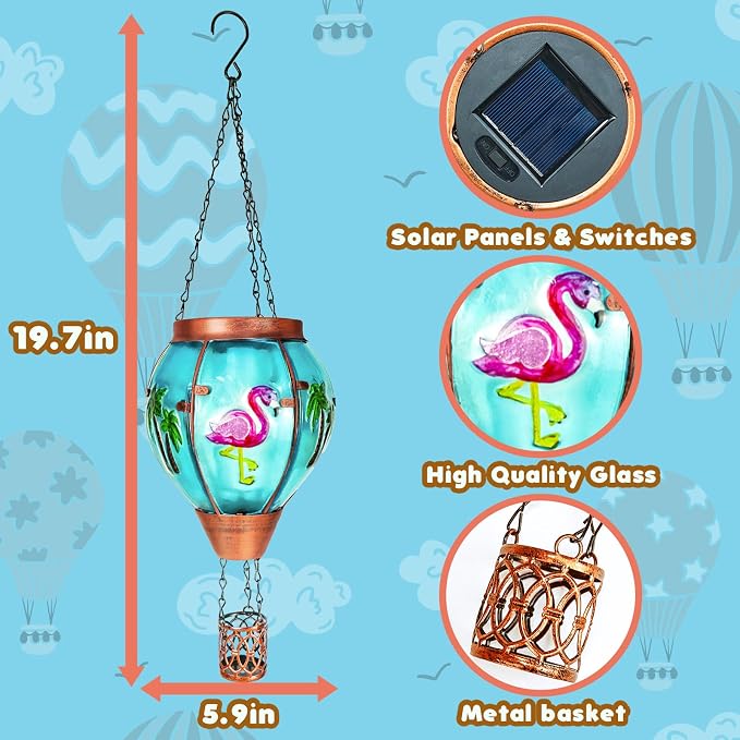 2 Pack Solar Hot Air Balloon Lantern - Image 4