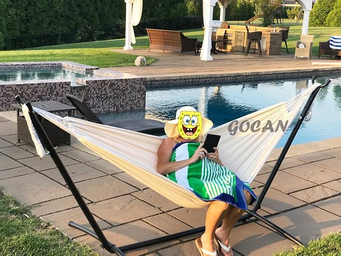 Brazilian Double Hammock 2 Person 330X150cm Load 500Pound Cotton Hammock - Image 7