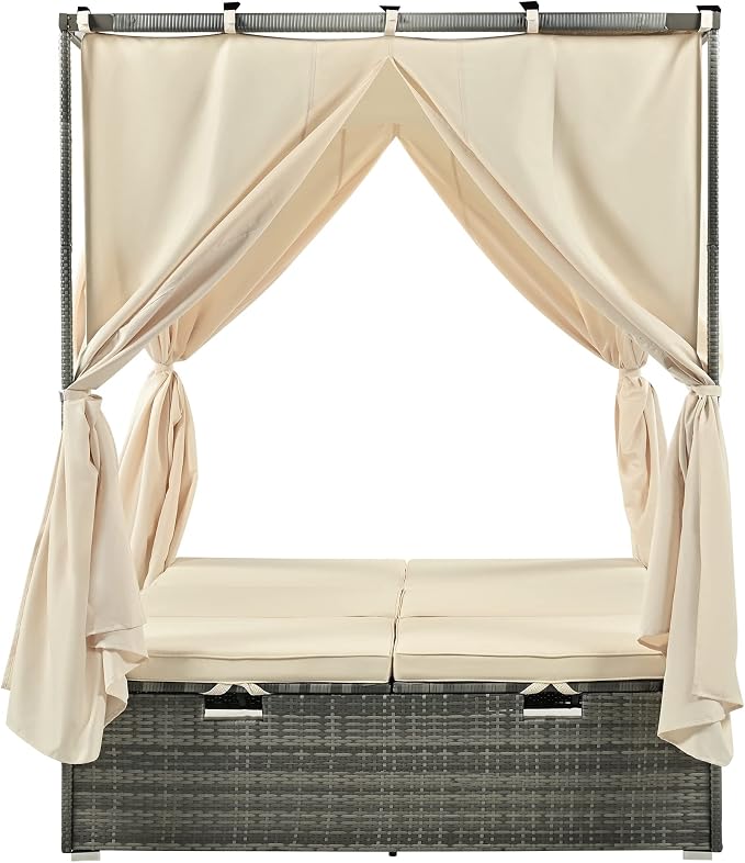 WILLIAMSPACE 59" Outdoor Sunbed Patio Daybed - Image 7