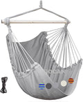Hammock Chair Large Hammock Swing, 110 x 150cm Load 150kg, Cotton Hammock Chair by GOCAN