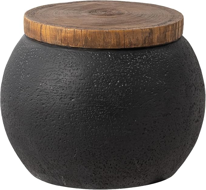 SUNBURY Outdoor Indoor Side Table, Accent Side Table, Decorative Garden Stool by SUNBURY
