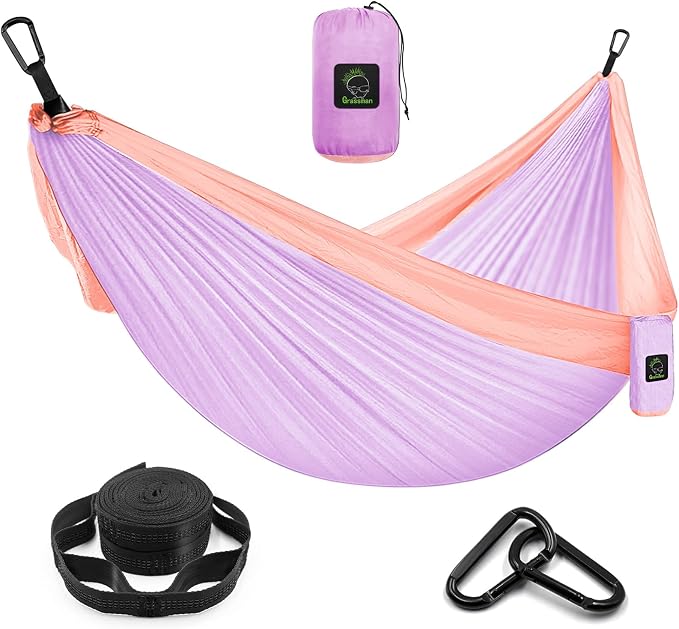 Grassman Camping Hammock Double & Single Portable Hammock by GRASSMAN