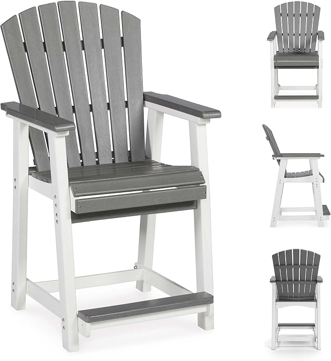 Signature Design by Ashley Outdoor Transville HDPE Patio Barstool - Image 7